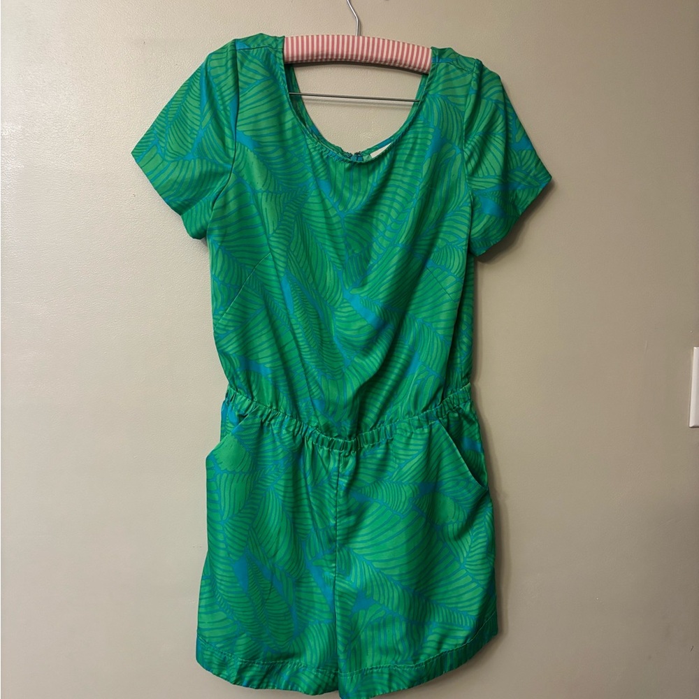 LOFT Tropical Green Romper